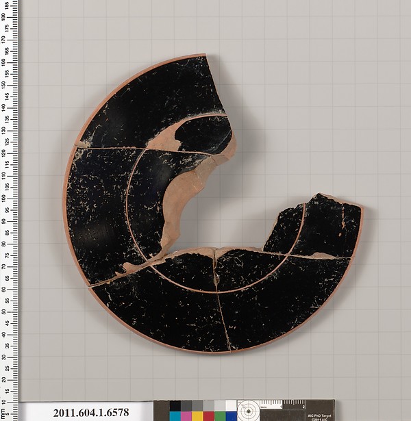 Terracotta fragment of a kylix (drinking cup)