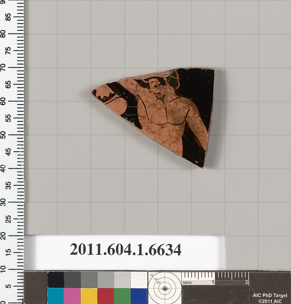 Terracotta fragment of a kylix (drinking cup)