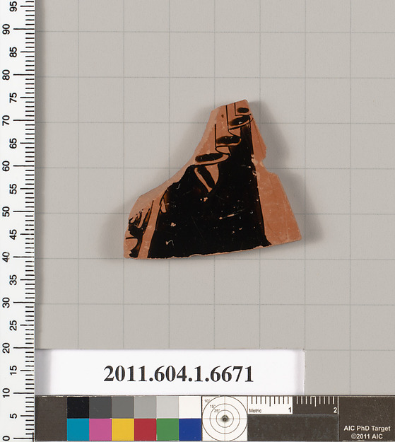 Terracotta fragment of a kylix (drinking cup)