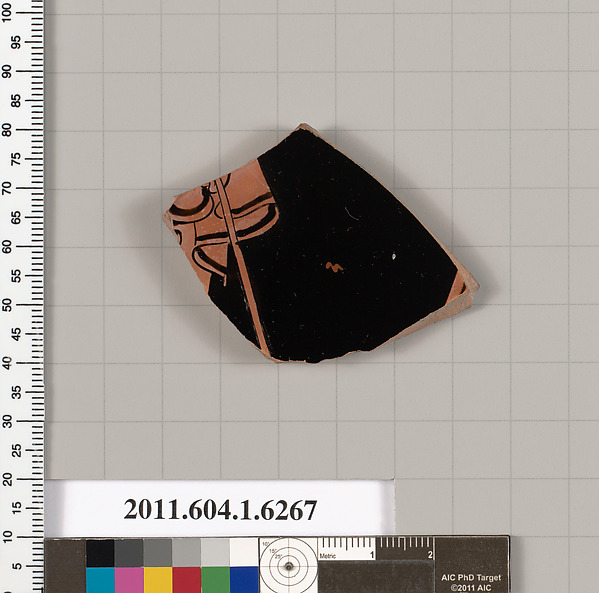 Terracotta fragment of a kylix (drinking cup)