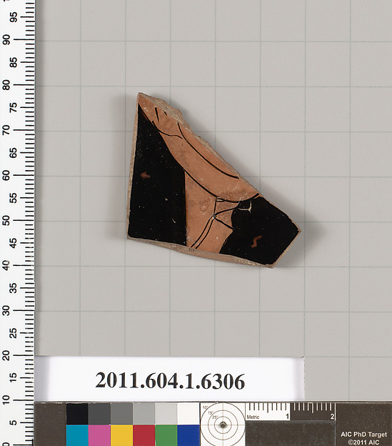 Terracotta fragment of a kylix (drinking cup)