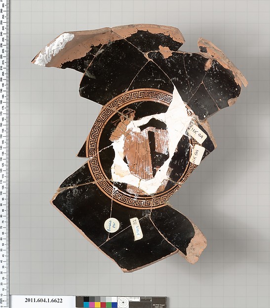 Terracotta fragment of a kylix (drinking cup)