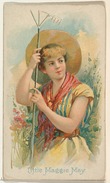 Little Maggie May, from the Illustrated Songs series (N116) issued by W. Duke, Sons & Co. to promote Honest Long Cut Tobacco