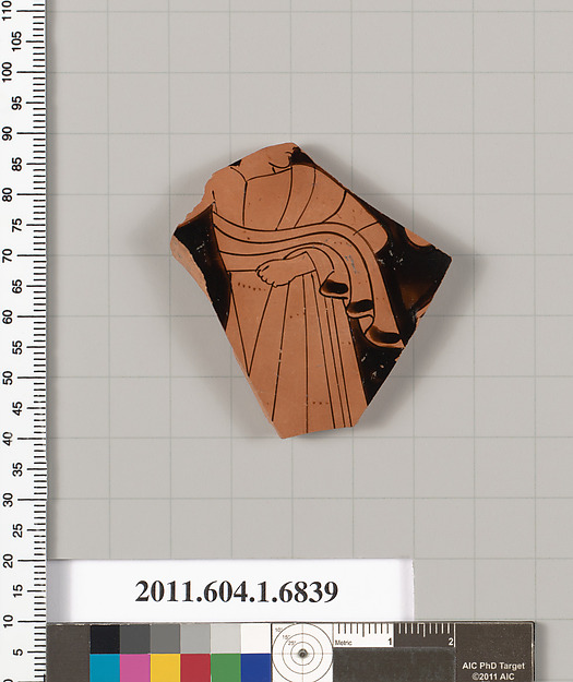 Terracotta fragment of a kylix (drinking cup)