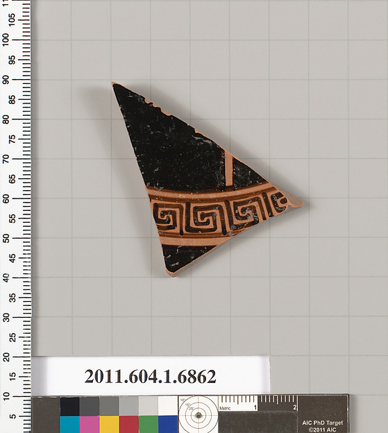 Terracotta fragment of a kylix (drinking cup)