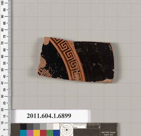 Terracotta fragment of a kylix (drinking cup)