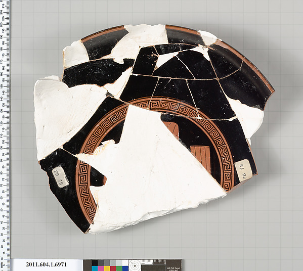 Terracotta fragment of a kylix (drinking cup)