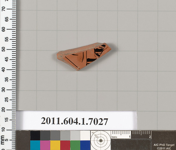 Terracotta fragment of a kylix (drinking cup)