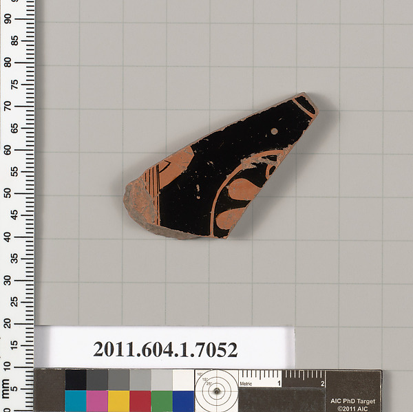 Terracotta fragment of a kylix (drinking cup)