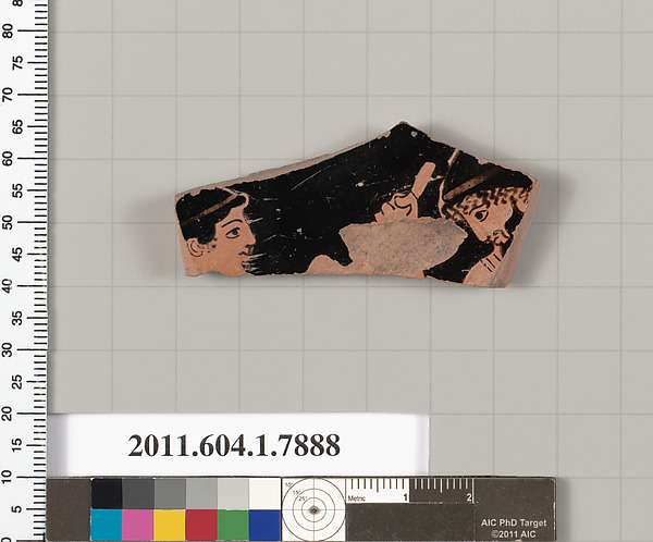 Terracotta fragment of a kylix (drinking cup)