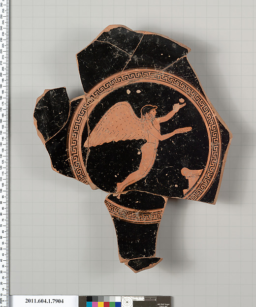 Terracotta fragment of a kylix (drinking cup)