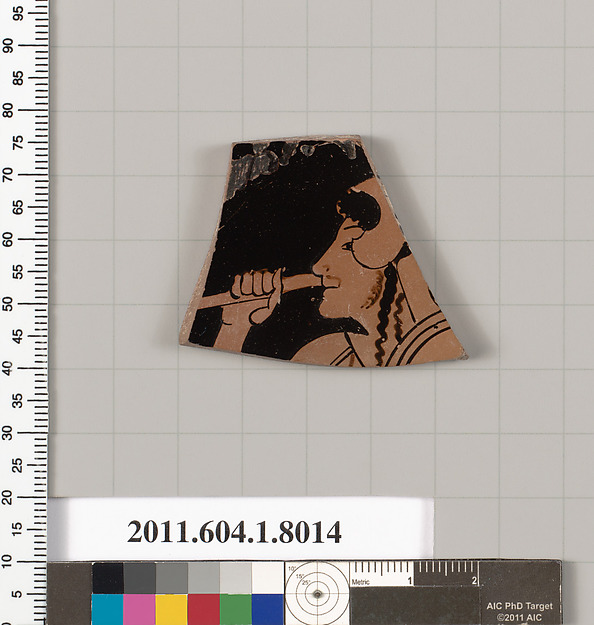 Terracotta fragment of a kylix (drinking cup)