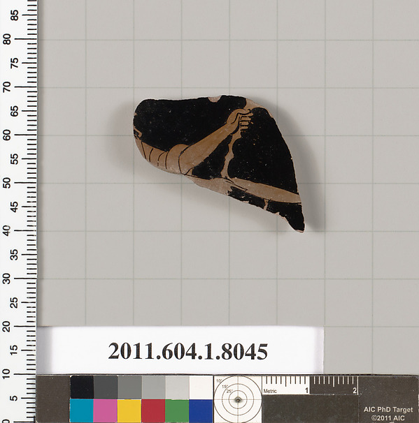 Terracotta fragment of a kylix (drinking cup)