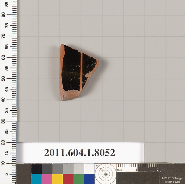 Terracotta fragment of a kylix (drinking cup)