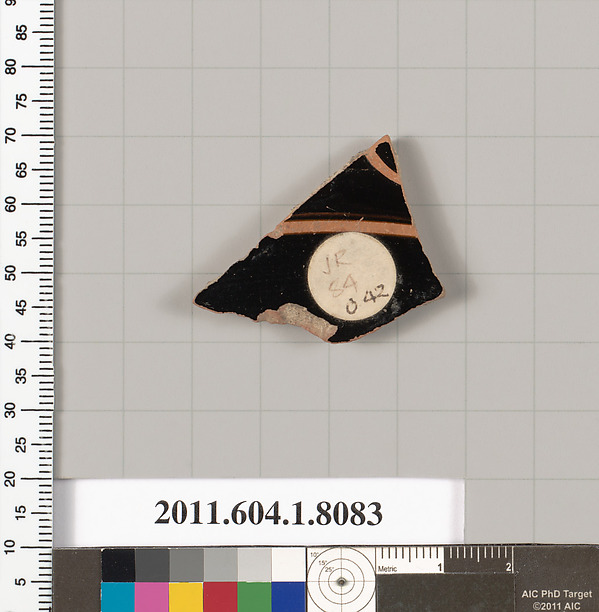 Terracotta fragment of a kylix (drinking cup)