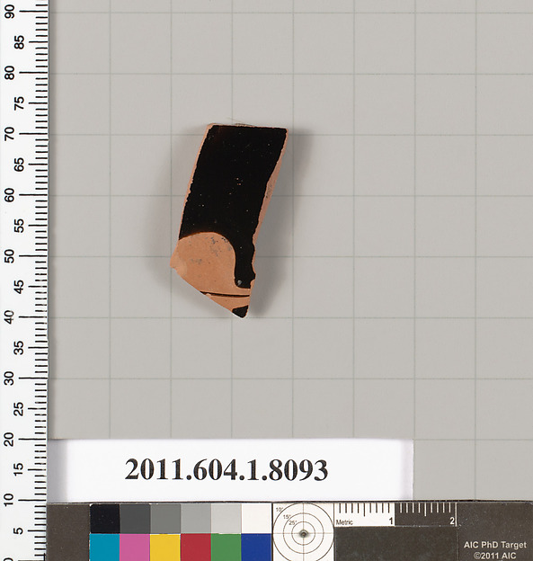 Terracotta fragment of a kylix (drinking cup)