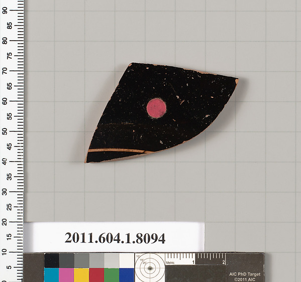 Terracotta fragment of a kylix (drinking cup)