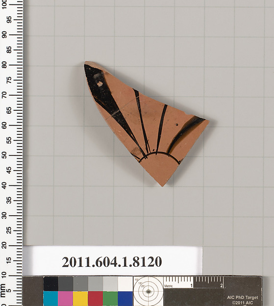 Terracotta fragment of a kylix (drinking cup)