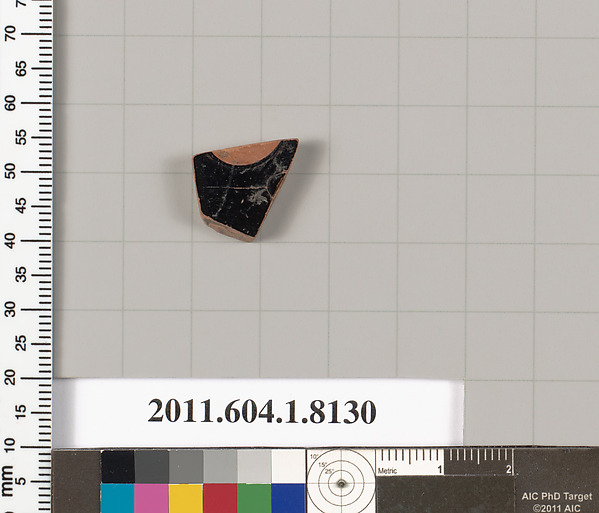 Terracotta fragment of a kylix (drinking cup)