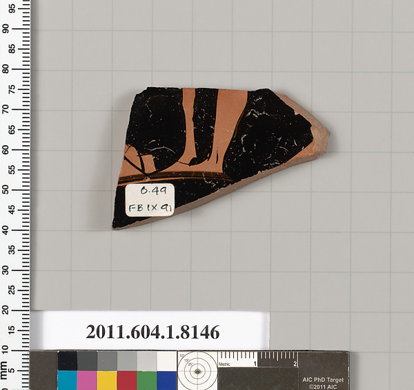 Terracotta fragment of a kylix (drinking cup)