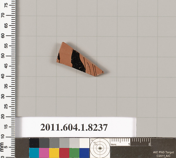 Terracotta fragment of a kylix (drinking cup)
