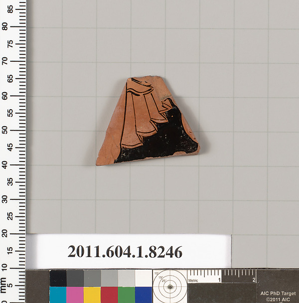 Terracotta fragment of a kylix (drinking cup)