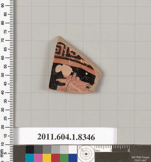 Terracotta fragment of a kylix (drinking cup)