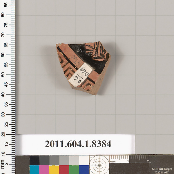 Terracotta fragment of a kylix (drinking cup)