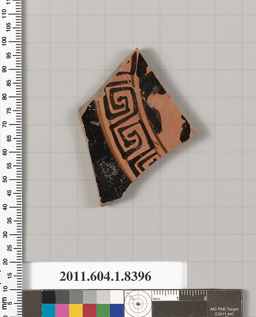 Terracotta fragment of a kylix (drinking cup)