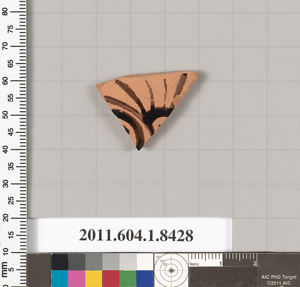 Terracotta fragment of a kylix (drinking cup)