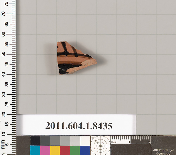 Terracotta fragment of a kylix (drinking cup)