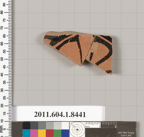 Terracotta fragment of a kylix (drinking cup)