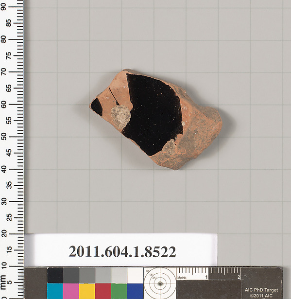 Terracotta fragment of a stemless kylix (drinking cup)