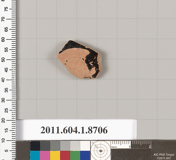 Terracotta fragment of a kylix (drinking cup)