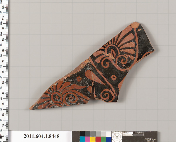Terracotta fragment of a kylix (drinking cup)