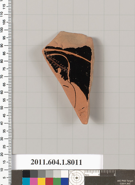 Terracotta fragment of a kylix (drinking cup)