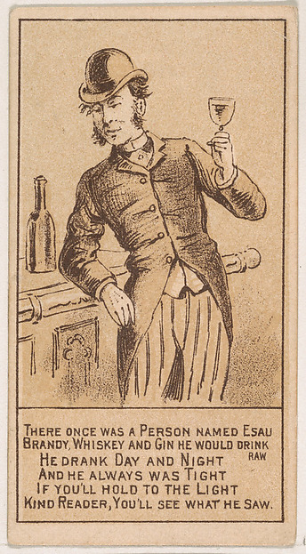 There Once Was a Person Named Esau..., from the Magic Changing Cards series (N223) issued by Kinney Tobacco Company