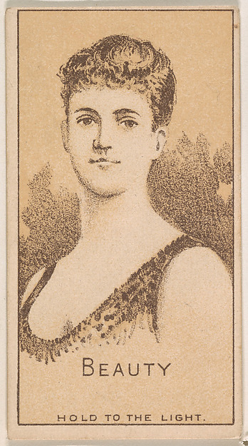 Beauty, from the Magic Changing Cards series (N223) issued by Kinney Tobacco Company
