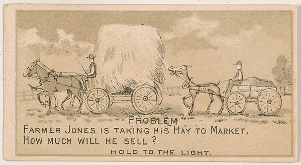 Problem, from the Magic Changing Cards series (N223) issued by Kinney Tobacco Company