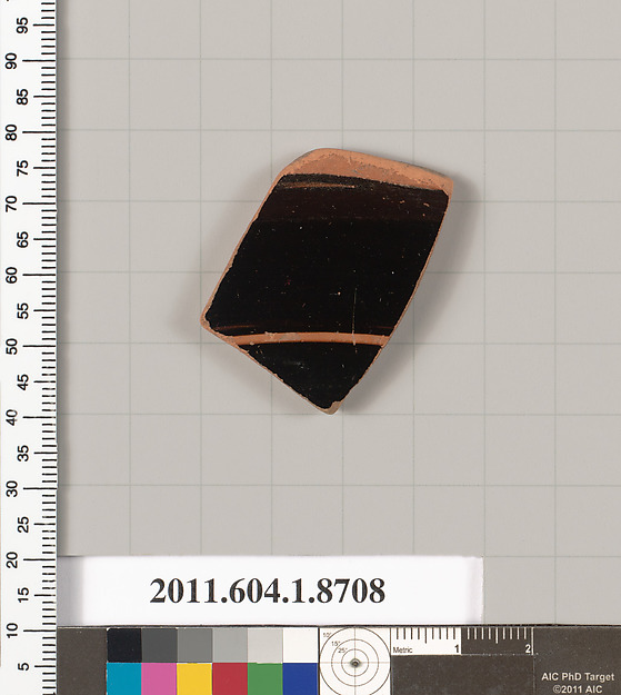 Terracotta fragment of a kylix (drinking cup)