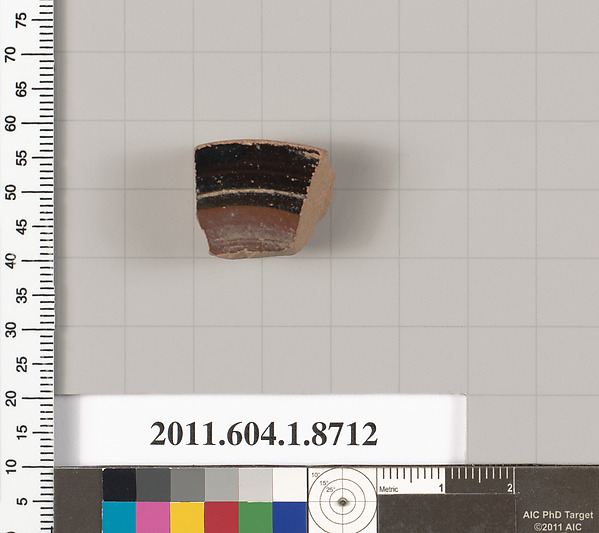 Terracotta fragment of a kylix (drinking cup)