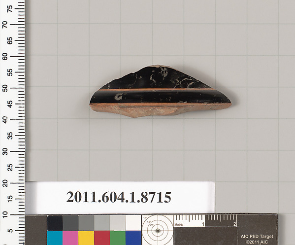 Terracotta fragment of a kylix (drinking cup)