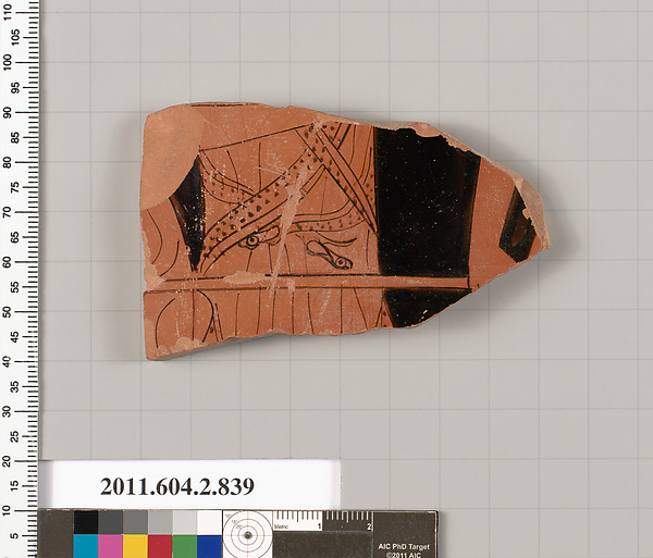 Terracotta fragment of a bell-krater (bowl for mixing wine and water)