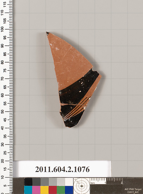 Terracotta fragment of a closed shape