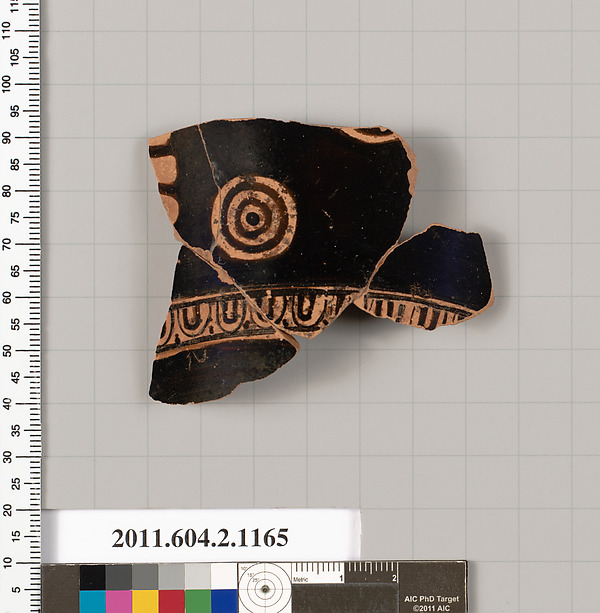 Terracotta fragment of a skyphos (deep drinking cup)