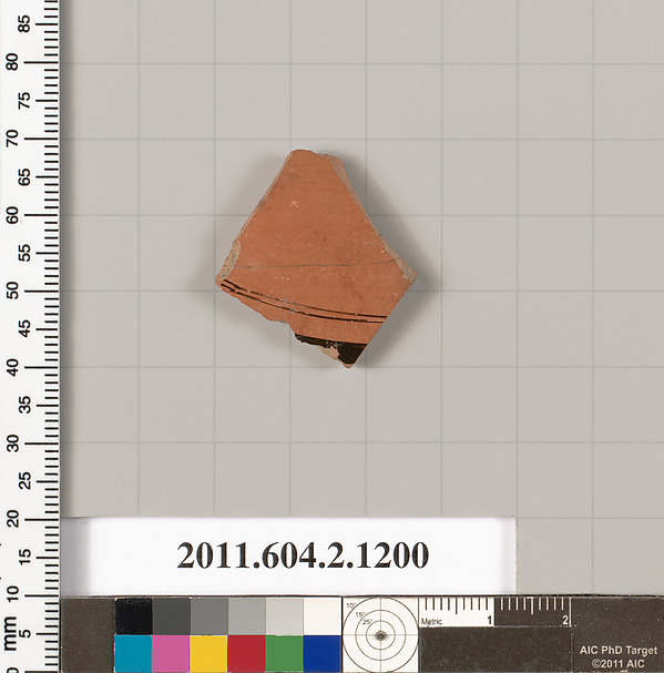 Terracotta fragment from an open shape