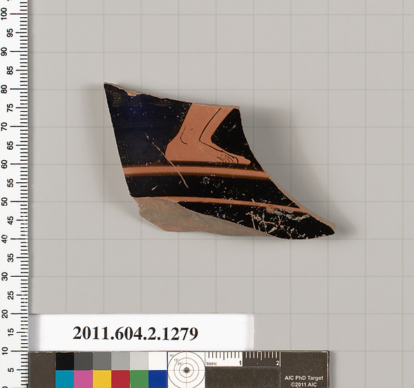 Terracotta fragment of a skyphos (deep drinking cup)
