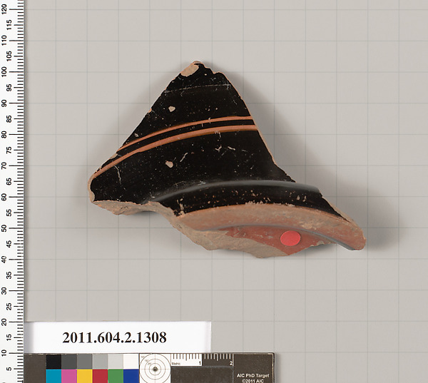 Terracotta fragment of a skyphos (deep drinking cup)