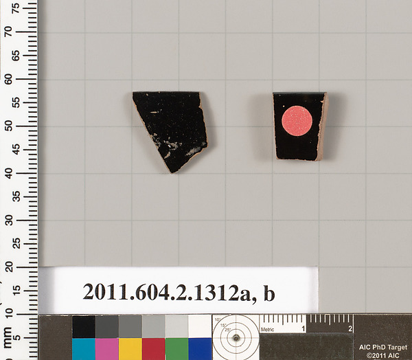 Terracotta rim fragments of skyphoi (deep drinking cups)