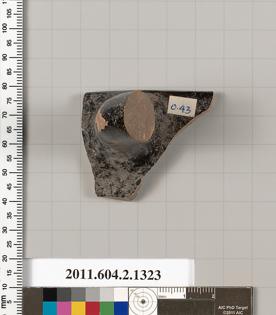 Terracotta fragment of a skyphos (deep drinking cup)